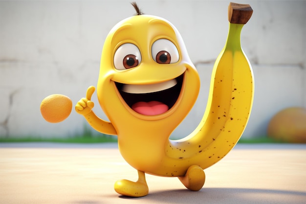 Zdjęcie kreskówka z bananami
