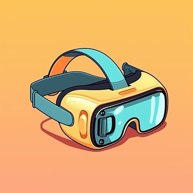 Kreskówka zestaw słuchawkowy wirtualnej rzeczywistości 3d