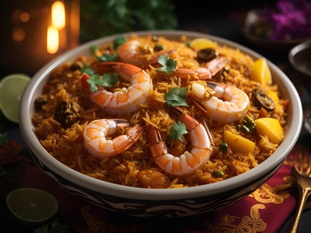 Krewetka biryani krewetka Biryani