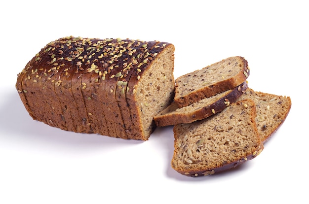 Krojony chleb z różnymi nasionami