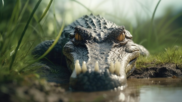 Krokodyl rozwijający własny startup Hyper Real HD 4k