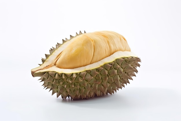 Król owoców Durian na białym tle