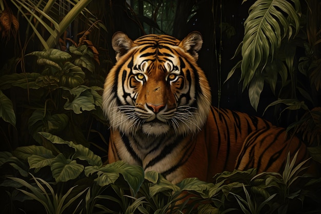 Królewski Tygrys w dżungli