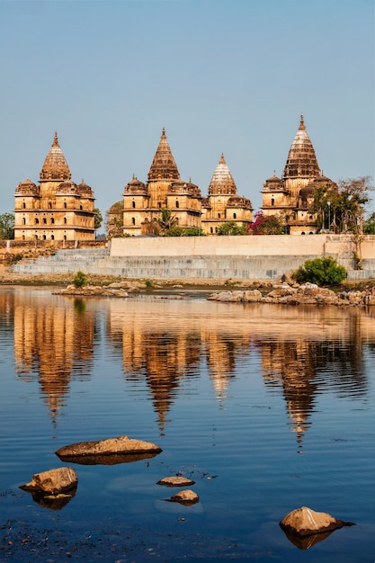 Królewskie cenotafy orchha madhya pradesh indie