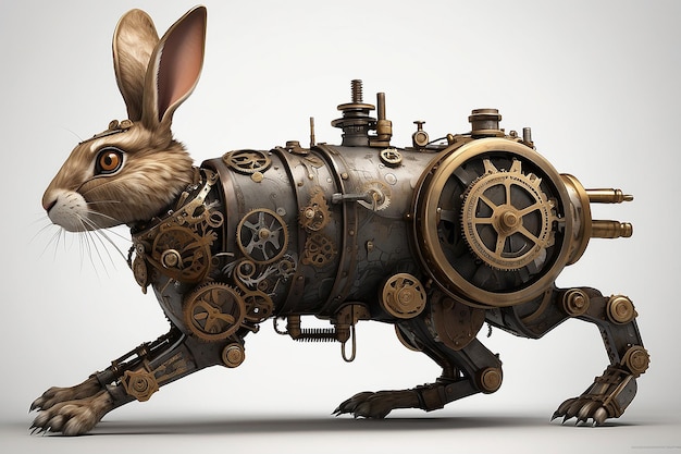 Zdjęcie królik steampunk