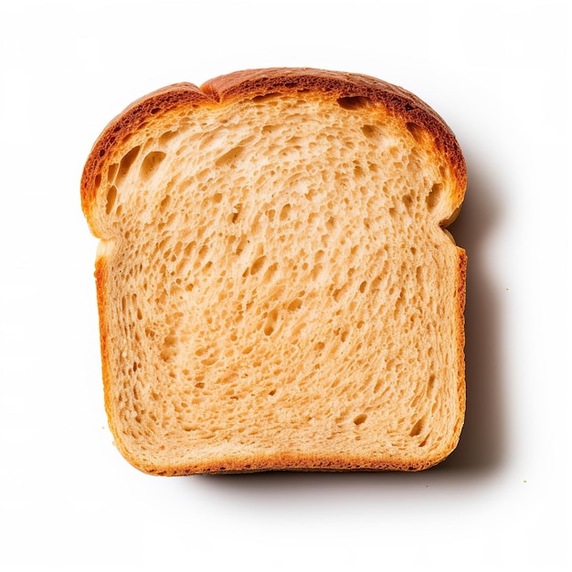 kromka zdrowego chleba na białym tle