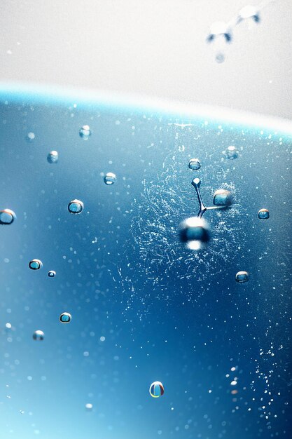 kropelki wody bańka cząsteczki błyszczący biznes technologii tło projektowe materiał tapeta