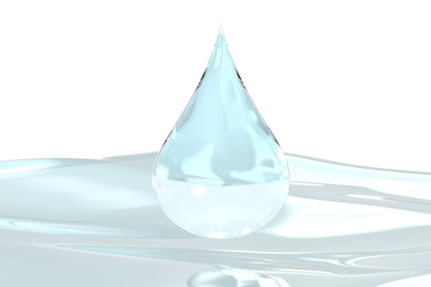 Kropla wody renderowania 3D