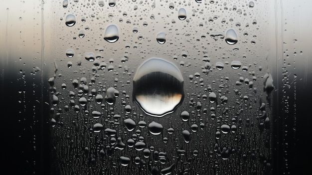 Zdjęcie krople deszczu w tle sezon deszczowy deszczowa pogoda