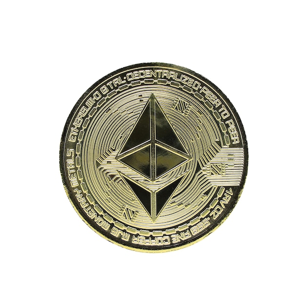 Kryptowaluta bitcoin białe tło