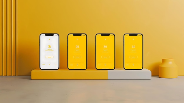 Kryptowaluta Ren Cross Chain Liquidity Mobile Layout z kreatywnym pomysłem App Background Designs