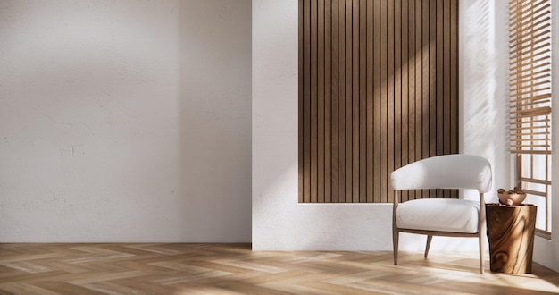 Krzesło minimalistyczne w stylu muji
