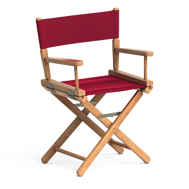 Krzesło reżysera renderowania 3D (ścieżka przycinająca)