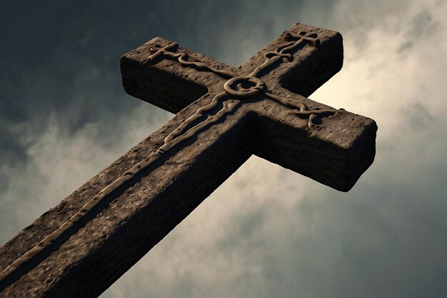 Zdjęcie krzyż chrześcijański