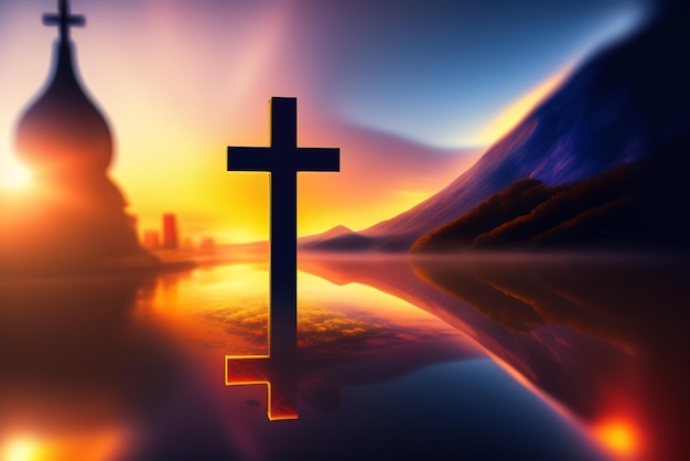 Krzyż z napisem krzyż