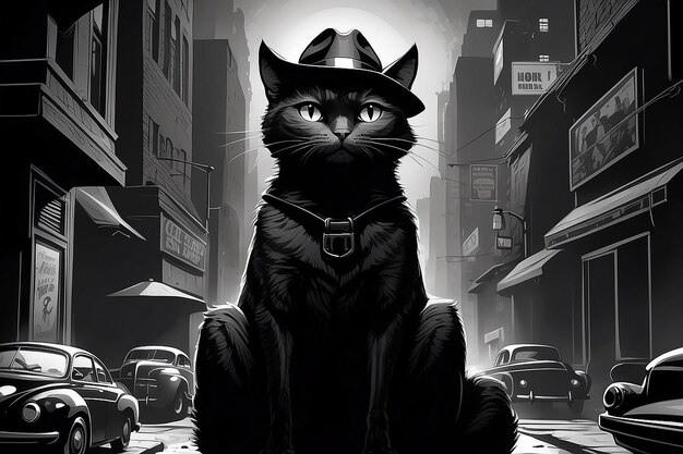 Zdjęcie książka komiksów cat style noir