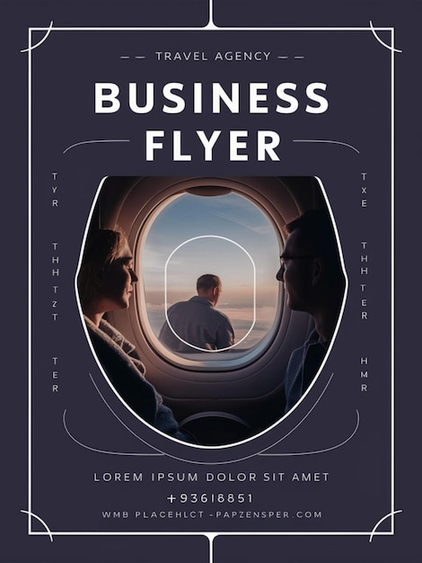 Zdjęcie książka zatytułowana business corporate flight ma człowieka siedzącego z tyłu