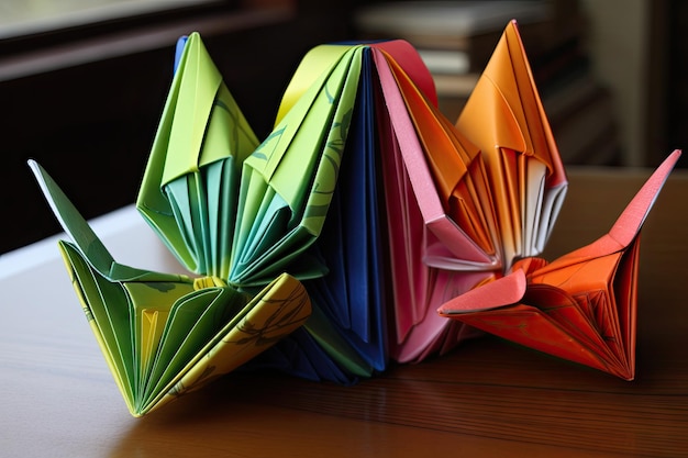 Księga wzorów origami i instrukcje dla początkujących stworzona za pomocą generatywnej ai