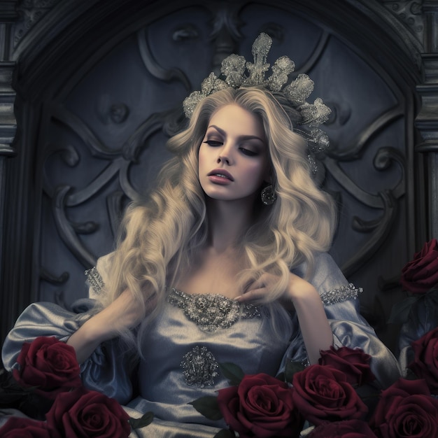 Księżniczka w stylu srebrnej róży