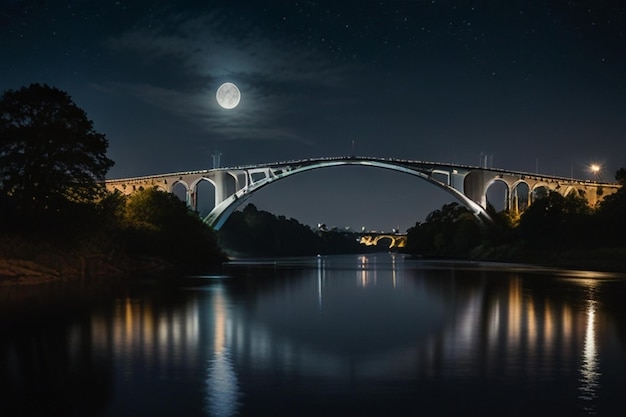 Księżycowy most nad rzeką