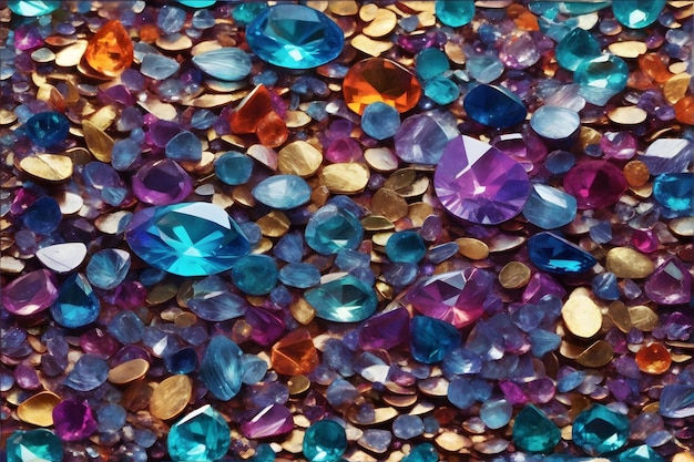 Kształt kamienia szlachetnego Kształt kryształu Kształt diamentu Kształt krystaliczny Kształt kamień szlachetny Kształt kolorowy Kształt szlachetnych Kształt AI Generatywny
