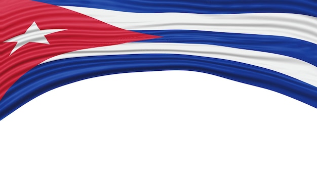 Kuba Flaga Wave Narodowa Flaga Clipping Path