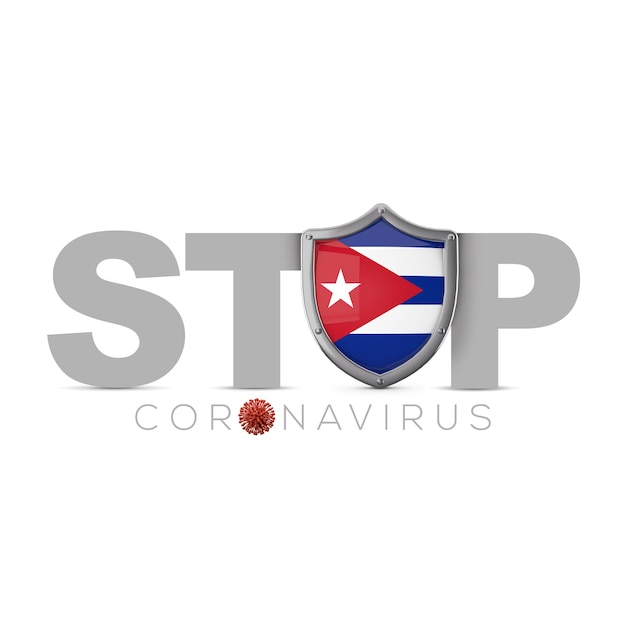 Kuba ochronna tarcza stop coronavius concept d render