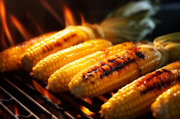 Kukurydza na grillu Letnie grillowanie Delight Kukurydza zdjęcie
