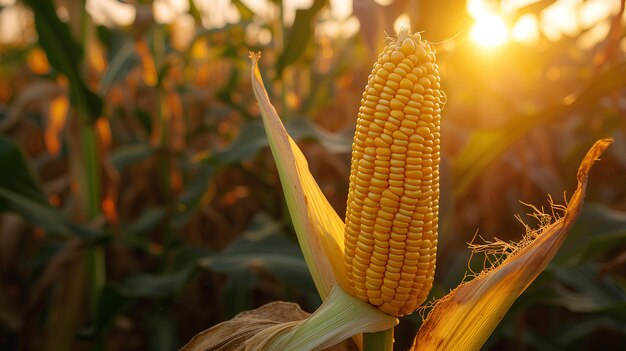 Zdjęcie kukurydza na słońcu