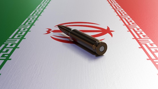 Kula na flagę Iranu