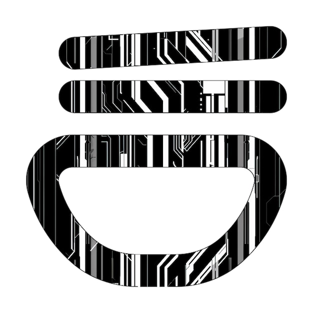Zdjęcie kulka pałeczki ikona czarno-biała tekstura technologiczna
