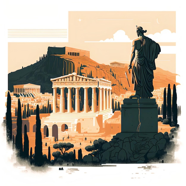 Kultowy ateński Partenon i Akropol