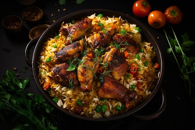 Kurczak Biryani Z Parzonym Ryżem Basmati