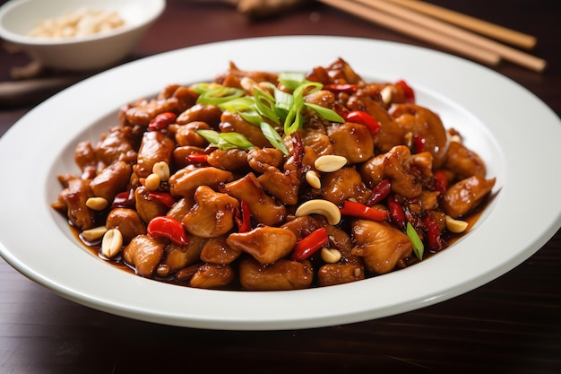 Kurczak Kung Pao Chińskie jedzenie