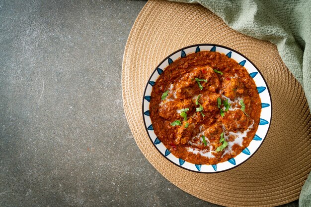 kurczak tikka masala pikantne curry jedzenie mięsne - indyjskie jedzenie