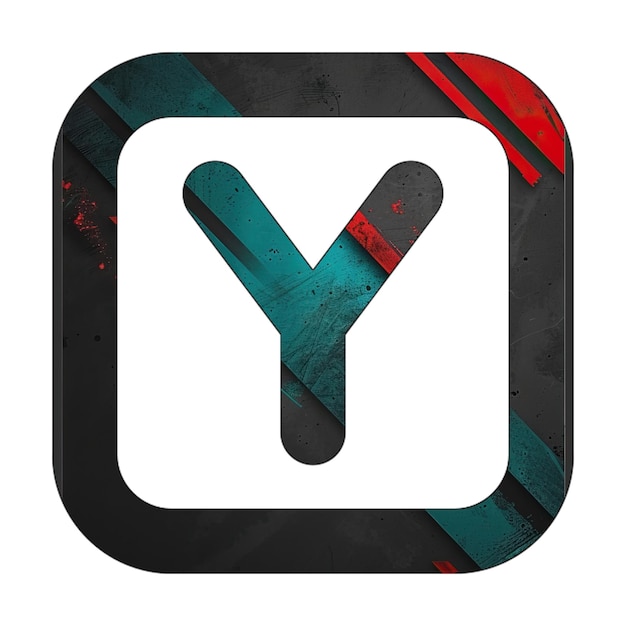kwadratowa ikona przekątna czarna zielona czerwona