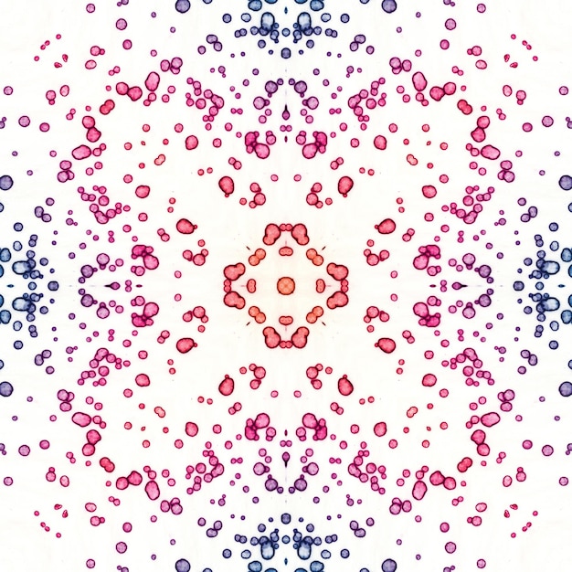 Kwadratowy bezszwowy wzór Piękny abstrakcyjny wzór Art kalejdoskop drukuje i tkaniny