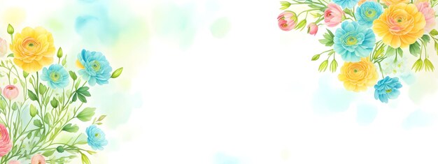 Zdjęcie kwiat jaskier kwiatowy wieniec z różowego kwiatu jaskier