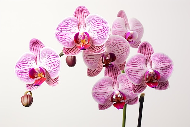 Kwiat orchidei na czystym tle