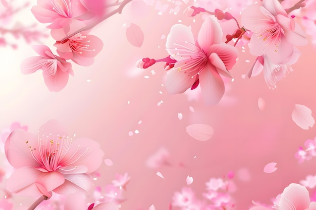 Kwiat wiosny kwiat wiśni z kwiatami sakury Ilustracja wektorowa