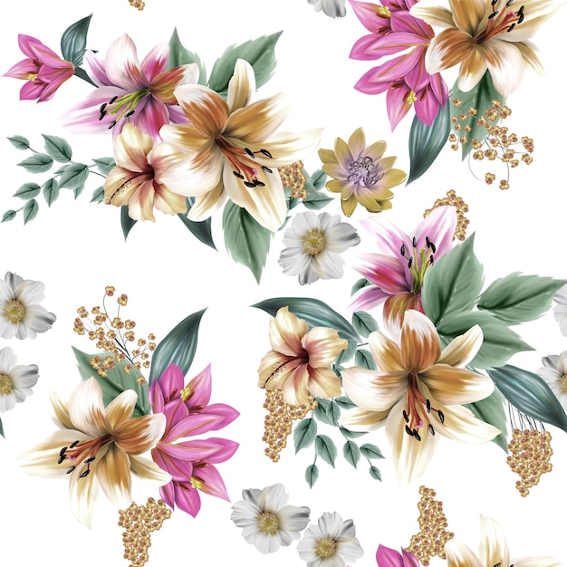 Kwiatowa dekoracja tapety wnętrza drukowanie cyfrowe kwiatowe płytki ścienne