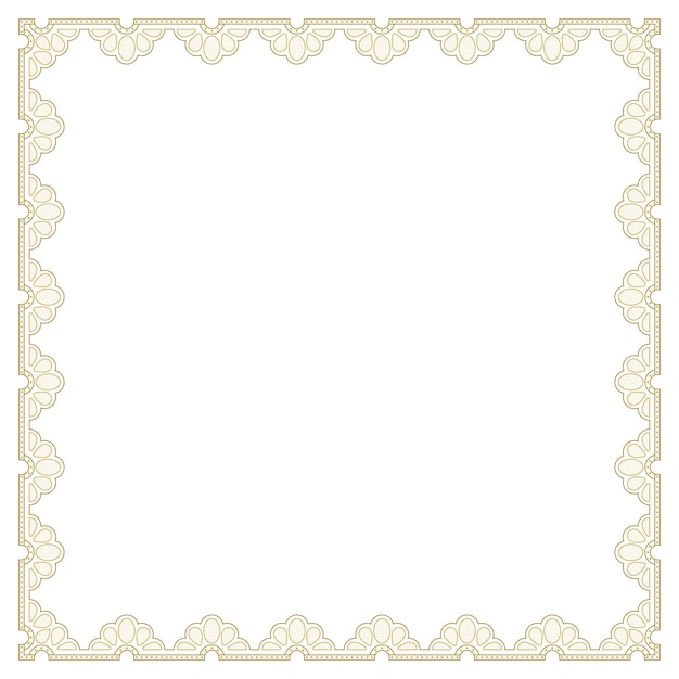 Kwiatowa ramka z koronki png przezroczyste złoto elegancki projekt tkaniny