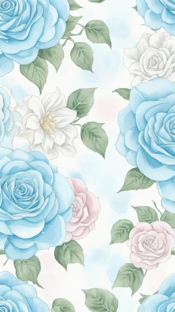 Kwiatowe fantazje Baby Blue i Baby Pink Róże w rozkwicie