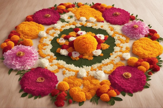 kwiatowe rangoli