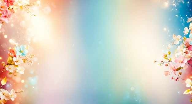 Kwiatowe tło Bokeh