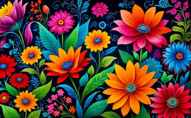 Kwiaty abstrakcyjny tło kolor tło kwiat