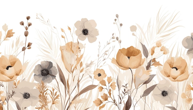 kwiaty kwiatowy wzór ilustracji wektorowych