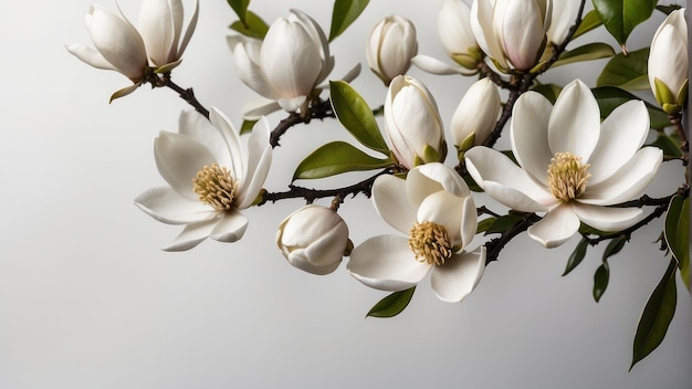 Kwiaty magnolii w kwitnieniu