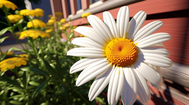 Zdjęcie kwiaty słonecznika na tle niebieskiego nieba naturalne tło zabawny słonecznik z uśmiechniętą twarzą