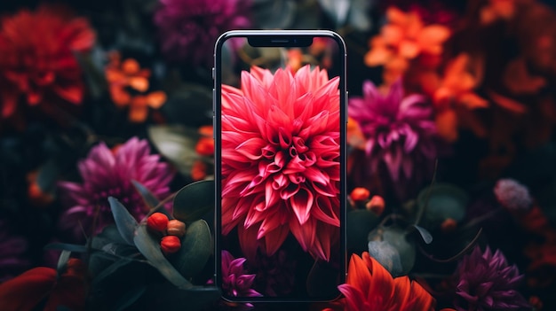 Zdjęcie kwiaty tapety iphone wykwintne hiperszczegóły